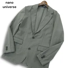 nano universe ナノユニバース N JACKET★ 通年 ストレッチ アンコン テーラード ジャケット Sz.S～M位 メンズ グレー