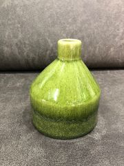 アメシトリーフラワーベースGR セラミック 花瓶 陶器 左右非対称 生け花 ドライフラワー