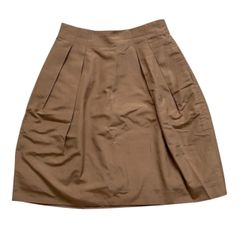 FOXEY フォクシー タックスカート 茶 フレアスカート レディース サイズ38 Mサイズ