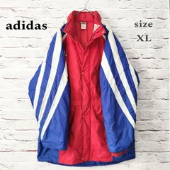 【パフォーマンス刺繍ロゴ】adidas ナイロンジャケット コート 万国旗タグ
