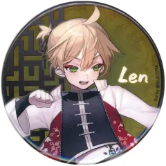 【中古】バッジ・ビンズ 鏡音レン(COSPLAY) 「COCOLLABO×piapro 39Culture 2023 EXTRA PARTY ＆ COSPLAY トレーディング 大き目メタリック缶バッジ」