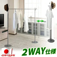 ANS1002922 物干し ハンガーラック ハンガーポール&室内物干し 2WAYハンガー 洗濯物干し 物干し竿 コートハンガー ポールハンガー パイプハンガー 折りたたみ アイアン 省スペース家具/スチール /通販/送料無料 シンプル