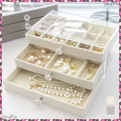 送料無料 3段引き出しジュエリー収納ボックス 防塵 可愛い アクセサリーケース ピアス ブレスレット 小物入れ 韓国 イヤリング 指輪 ネックレス ジュエリーディスプレイ 多層収納ケース人気 腕時計収納 大容量 ジュエリートレイ