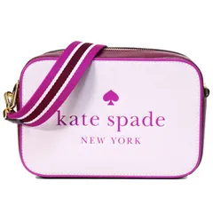ケイトスペード バッグ katespade レザー ロゴ ミニ カメラ バッグ 2way クラッチ クロスボディ 斜めがけ ショルダーバッグ ライラックムーン KH756