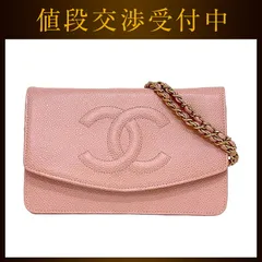 シャネル チェーン ショルダーウォレット f-21930 ピンク ココマーク