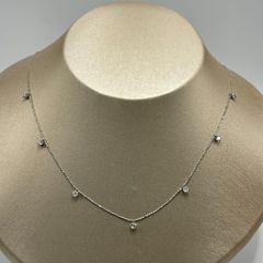 新品　K18WG 　ネックレス　ダイヤモンド0.5ct　人気　オシャレ【N4552307060004】