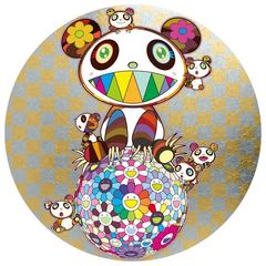Takashi Murakami Panda, Baby Panda and Flower Ball ED300 Zingaro Kaikaiki Poster Art Fine Art Unopened