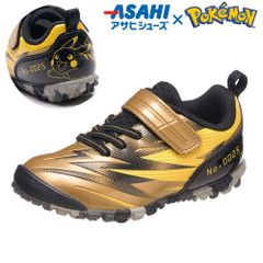 ポケモン ポケットモンスター  スニーカー キッズ 子供 小学生 16～21cm アサヒシューズ  ガチ強 P109 ゴールド ピカチュウ
