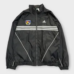 アディダス Adidas Team 90s パフォーマンスロゴ ナイロンジャケット 3本ライン ブルゾン 古着 サッカー ワッペン State Cup