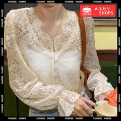 花柄レースブラウス 韓国風 シアートップス きれいめ トップス 春夏 キャンディスリーブ ブラウス レディース おしゃれ 長袖 シースルー 透け感 フェミニン 大人可愛い スカラップネック デート 上品 清楚 色っぽい CH90CHENXINI-016