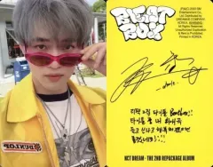 【中古】コレクションカード(男性) NCT DREAM/チョンロ(Chenle)/裏面黄・印刷サイン、メッセージ入り/CD「Beatbox(Photobook Ver.)」(NEW SCHOOL Ver.)封入特典フォトカード
