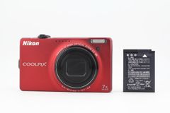 ★良品★ニコン Nikon COOLPIX S6000 レッド コンパクトデジタルカメラ★　J8076＃68
