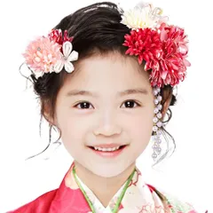 特別価格　髪 着物 飾り 袴 和装 花 卒業式 つまみ細工 結婚式 振袖 髪 成人式 飾り 2点セット 髪留め 七五三 コーム 浴衣 ヘアアクセサリー 髪飾り 4カラー [OTAKUMARKET]
