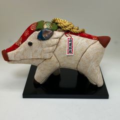【商品番号MS-ETO12-3】木目込み人形　干支シリーズ　猪　高さ１４ｃｍ