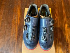 【新品未使用】 SHIMANO RC7 SH-RC702 ネイビー レッド ロードバイクシューズ ビンディングシューズ 25.2CM  23.8CM　【送料無料】
