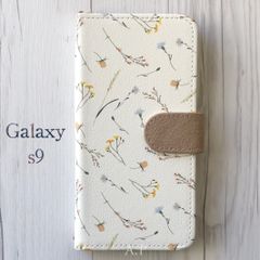 Galaxys9 ギャラクシーs9★北欧風 ボタニカル フラワー