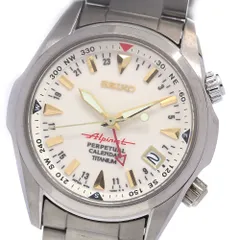 セイコー SBCJ019プロスペックス アルピニスト パーペチュアルカレンダー Seiko SBCJ019 Titanium Alpinist – Provenance Watches