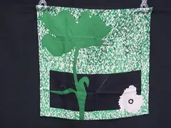 ■美品■ ChristianDior ディオール シルク100% フラワー 花柄 スカーフ ストール ショール グリーン系×マルチカラー DJ8307