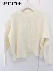 ◇ JOURNAL STANDARD ケーブルニット 長袖 セーター サイズ１５５-１６０ MS オフホワイト レディース  【1109280013010】