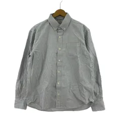 URBAN RESEARCH Sonny Label アーバンリサーチサニーレーベル ストライプ ボタンダウン長袖シャツ sizeM/グレー×ホワイト