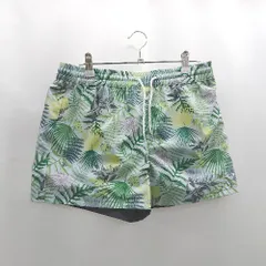 ◇ ⊂ ROXY　ロクシー 総柄 水着　ハーフパンツ サイズ グリーン系 メンズ E  【1506190000930】