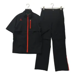 中古 メンズ ルコックスポルティフ le coq sportif レインウエア M 紺 ネイビー 訳あり 上下セット