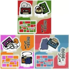 【中古】アクリルスタンド・アクリルパネル 全3種セット アクリルフィギュアプレート 「eeoくじ お文具といっしょ」 B賞