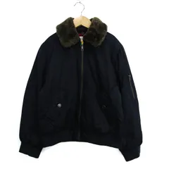 ポールスミス ミリタリージャケット アウター ブルゾン ファー付き キッズ 男の子用 10Aサイズ ネイビー Paul Smith 【中古】