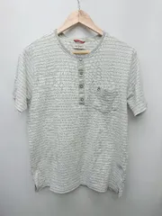 ◇ Hush Puppies ハッシュパピー ワンポイント カジュアル 半袖 Ｔシャツ カットソー サイズM グレー メンズ P  【1403180005244】