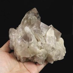 ✨スモーキークォーツ 金針水晶 ヘマタイト 原石 クラスター 616g 一点