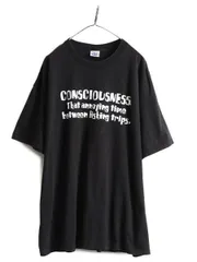 【お得なクーポン配布中!】 90s ジョーク メッセージ プリント Tシャツ XXL 黒 オールド デルタ