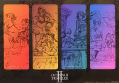 【中古】ブックカバー・栞 集合 オリジナルキャラしおり(4連セット) 「PS5/PS4/Switchソフト オクトパストラベラーII」 Amazon.co.jp購入特典