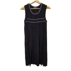 PAULEKA(ポールカ) ワンピース サイズS レディース美品  - 黒 ノースリーブ/ロング