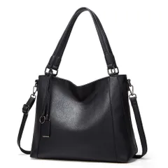 ☆ ブラック ☆ トートバッグ kbag33 トートバッグ レディース 通勤 大きめ A4 トートバック ビジネス トート 2way ショルダー ビジネスバッグ ショルダーバッグ 肩掛け 斜めがけ ビジネスバック 大容量 おしゃれ シンプル 無地のサムネイル