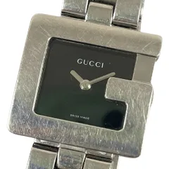 【★グッチ★】稼働■クオーツ■レディース■腕時計■文字盤 ブラック■3600L GUCCI グッチ Gウォッチ 3600L ブラック文字盤 SS ステンレス