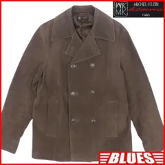 ピーコート Pコート ジャケット M ミッシェルクラン 本革 メンズ X6289