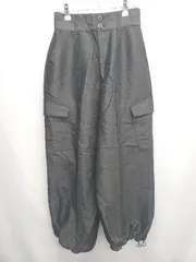 ◇ Θ JEANASIS ジーナシス カーゴ パンツ サイズF ブラック系 レディース E  【1507160006594】