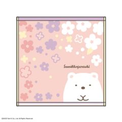 마루 [무료 배송] [스미코 구라시] 미니 타월 [꽃과 시로쿠마] [스미코 구라시] [산엑스] [유루 캐릭터] [타월] [타오루] [손수건] [핸드 타월] [어린이] [키즈] [잡화] [상품] [귀여운]