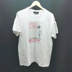 ◇ NANO UNIVERSE ラウンドネック カジュアル 半袖 バンクシーフォトTシャツ サイズL ホワイト メンズ E 1306260046284