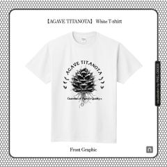 AGAVE T-shirt 【アガベ品質管理人】 白 Front-Full