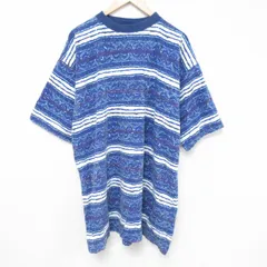 XL/古着 FADED GLORY 半袖 ビンテージ Tシャツ メンズ 00s 大きいサイズ ロング丈 コットン クルーネック 紺他 ネイビー spe 25jun10 中古