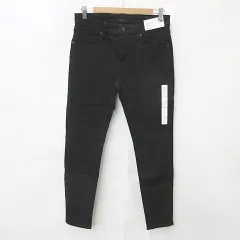 ユニクロ UNIQLO JEANS パンツ ウルトラストレッチ スキニー テーパード ジーンズ ブラック 黒 W31/78.5