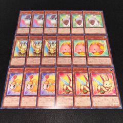 【遊戯王】No.495 ファーニマル・ペンギン ファーニマル・ドッグ ファーニマル・オウル ファーニマル・ドルフィン ファーニマル・シープ ファーニマル・ラビット 各3枚　計18枚