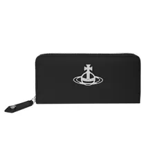 【新品】Vivienne Westwood ヴィヴィアンウエストウッド ANNIE 5105005CU-S000R ラウンドファスナー長財布 390312 N405  BLACK/SILVER 送料無料 プレゼント ギフト 革小物 クリスマス バレンタイン ホ