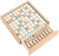 ST TS 数独 すうどく 脳トレ 卓上 ボード ゲーム 9ブロックパズル 知育 玩具 木製 ナンプレ ナンバープレース 数字 活脳