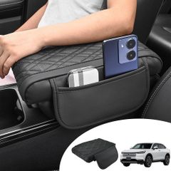 車載用アームレストクッション 新型VEZEL RV系適合 肘置き 負担軽減 保護カバー 小物入れ 