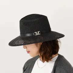 Max Mara マックスマーラ 帽子 ハット バケットハット MAROCCO マロッコ ペーパー サンハット 2514571022600 レディース ブラック バケハ 春 夏 センタークリースのサムネイル