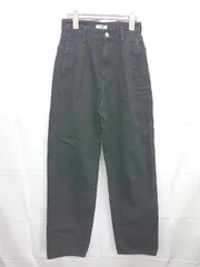 ◇ Θ UNIQLO ユニクロ タック デニム パンツ ジーンズ サイズ22 ブラウン系 レディース E  【1507100012371】