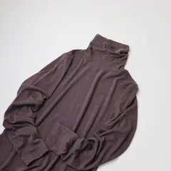 美品 AIGLE エーグル レディース タートルネックTシャツ M/エンジ系 トップス 細ボーダー【2400013450393】のサムネイル