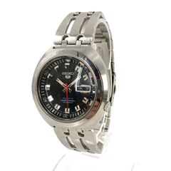 SEIKO セイコー FIVESPORT ファイブスポーツ 7S36-0060 SS/AT デイデイト ブラック文字盤 メンズ腕時計 稼動品【OE-936】